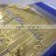 gold plating company name tag with company logo metal name tag cutomized text