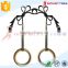 Portable Olympic Gymnastics Rings home fitness gymnastics wooden rings for crossfit strength training
