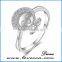 China Wholesale Silver Jewellery Wedding Ring 925 Sterling Silver silver ring designs for girl