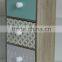 colorful and popular decorative wooden drawer