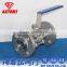 Stainless Steel 3PC CF8M 1000 WOG Flange Ball Valve