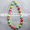 wholesale colorful beads nacklace, baby girls posh chunky beads necklace,bead necklace for little girl JB017