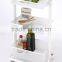 3 Drawer Rolling Mesh Metal Storage Cart Chrome Moblie Food Cart