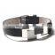Fashion leather bracelet wholesale steel time leather bracelet