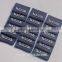 Top sewing PVC rubber label for luggage bags