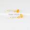 Surgical steel earrings gold stud transparent acrylic earrings
