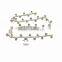 Shoe Jewelry Chains Compact Rhinestone Chain