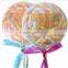 70g long twisted marshmallow lollipop cotton candy