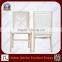 White PU Leather Wood Design Hotel Chair