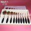 New Style Foundation Wholesale 10pcs Tooth Rose Gold Cosmetics Oval Makeup Brush Set