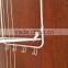 vivinature 4 Hook Over the Door Rack Hanger for Hanging Clothes Coat Hat Belt Metal