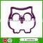 Factory Wholesale Food Grade Owl Shape Silicone Fried Egg Mold, Non-stick Silicone Egg Rings