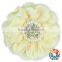 Fashion Turquoise Lace Flower Jewelry Decorative Handmade Rhinestone Fabric Flower