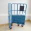 Powder Coated Supermarket Logistics Trolley For South Koera And Japan
