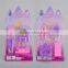 2016 new fashion kids furniture toy plastic castle play set