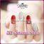 Beauty nail supplies press on nails two color metal decoration artificial nail tips natural