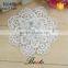 Unique wholesale rhinestone pearl applique embroidery flower for garment