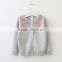 New hot high quality elastic unlined children cardigan with sequin infront