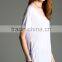 100% Rayon White High Slit Overseas t Shirts Wholesale