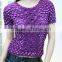 Special fashion french terry tight tank top sexy sleeveless crushed shirt for youthful lady blouse