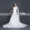 Latest style lace and beaded embroidery plus size wedding dress