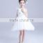 2017 white rose tulle dress women kids sequin two spaghetti Strap dresses