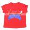 2017 Latest Fashion Top Design Children Wear Printed T-shirts Summer Girl 4th of July T-shirts