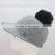 Myfur Genuine Soft Fox Body Fur Pom Pom Elegant Adults Unisex Felt Fedora Hat