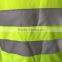 Mens polyester hi vis sew-on reflective tape PVC pocket Europe fluorescent t-shirt