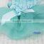 Aqua Blue Rosettes Elegant Rose Wedding Tutu Small Dog Clothes Party Dress XS-L