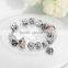 Women Charm Plated Chain Cuff Bangle Bracelet Jewelry 2017