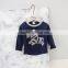 B22144A 2017 Fall Korea Infant baby pullovers shirt Cute cartoon long sleeved cotton blouse