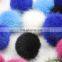 Colorful Custom Mink Fur Pom Pom Various Dyed Colors Natural White For Keychains RIngs Bracelet
