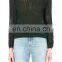 Sexy Round Neck Hollow Pullover Knitted Jumper