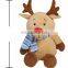 Custom Cute Plush Christmas Moose With Scarf 2018 NEW Kids Toy Stuffed Soft Plush Christmas Deer