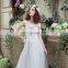 Glamorous Applique Beaded Sweetheart Sleeveless Lace-Up A Line Tulle Wedding Dresses SQS044