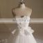 Princess Puff A-line Sweet Heart Flowers Beads Lace Wedding Dress Long Train