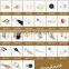 Best selling fashion accessory pendant 8*10 mm charm champagne round crystal ball for woman