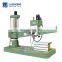 hydraulic Heavy spindle travel 500mm Z30100*31 hydraulic radial drilling machine