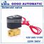 Normally closed Pneumatic brass 15mm water solenoid valve