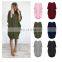 Wholesale women plus size casual dress with side pockets