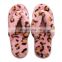 New Indoor Furry Sandals Leopard Fleece Slippers Female Rabbit Plush Anti-skid Flip Flops Womens Wholesale