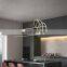 Modern minimalist kitchen bar counter strip study light luxury Nordic office led strip light dining room chandelier