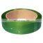 Customization green embossed pallet packing strapping plastic pet strap belt for packaging