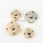 Double Round Hidden Snap Metal Button For Sewing