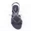 Fancy fashion shoes good quality women import flat buckle sandals 2016
