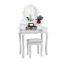 Bedroom furniture modern white  vanity makeup dressing table  for women