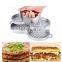 Best Quality Wooden Handle Non-stick Aluminum Burger Press With Handle