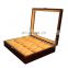 Custom top sale jewelry display 18 slots lacquer wooden watch packaging box