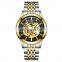 TEVISE T9006M Luxury Automatic Mechanical Watch Stainless Steel Business Skeleton Mechanical Watches Men Wrist